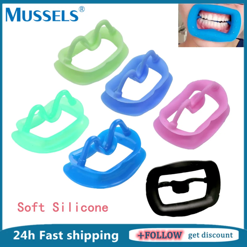 Tandheelkundige Lip Cheek Retractor Soft Silicon Mond Opener Wang Uitbreiden Tandheelkunde Orthodontische Verbruiksartikelen Mondverzorging Tool Tong Guard