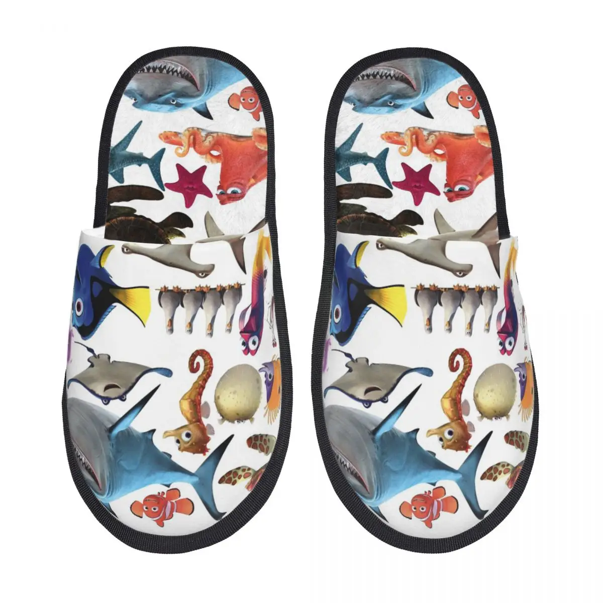 Various Colorful Tropical Fish Men Women Furry slippers,fashion pantoufle homme Home slippers image 4