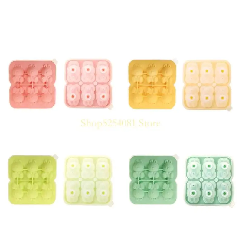 

AXYC Ice Trays Lovely Rabbit Shape Ice Maker Ice Silicone Mold for Cocktails,Whiskeys,Soups and Frozens Treat Nonstick