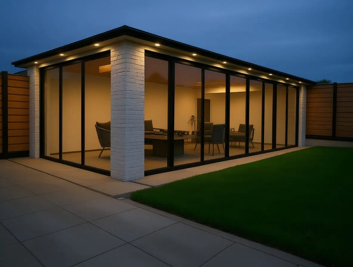 Customized Luxurious Sliding Door Modern Minimalist Style High-efficiency Soundproof Safe Energy-saving Sliding Glass Doors