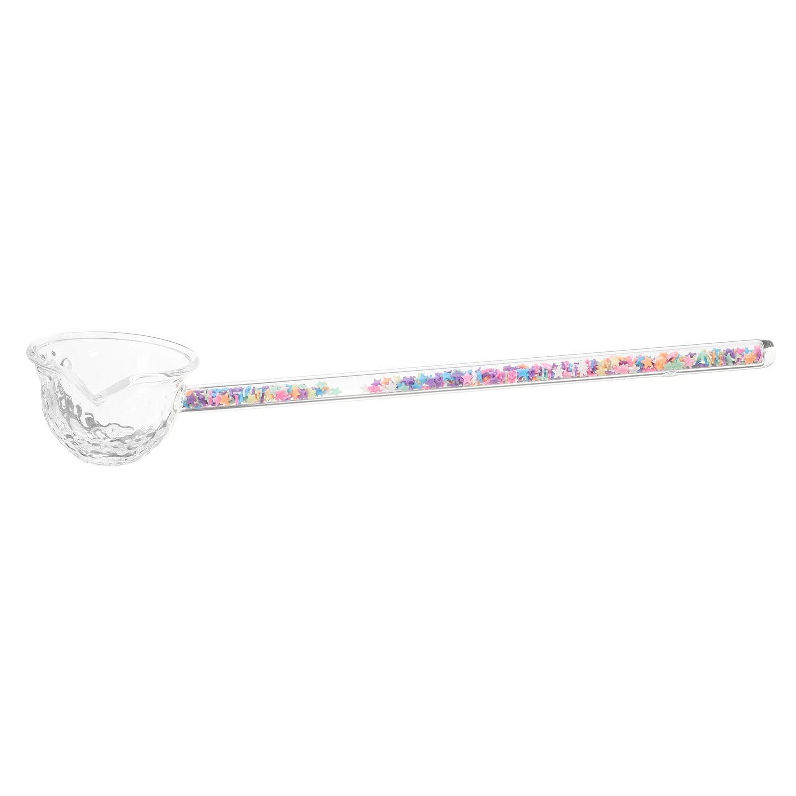 

Glass Spoon Loose Tea Scoop Handheld Japanese Style Multi-Use Soup Ladle Exquisite Craftsmanship Safe Ladle with Spout