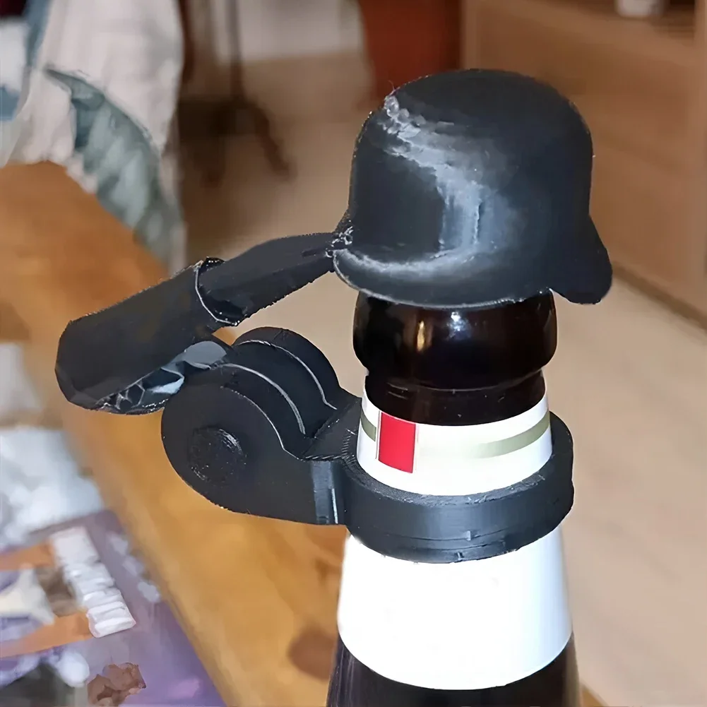 

Праздничный чехол для бутылки красного вина, солдат, салют, пивная бутылка, шлем, многоразовый подарок для вина, доступ, праздничный декор для бутылки, новые игрушки