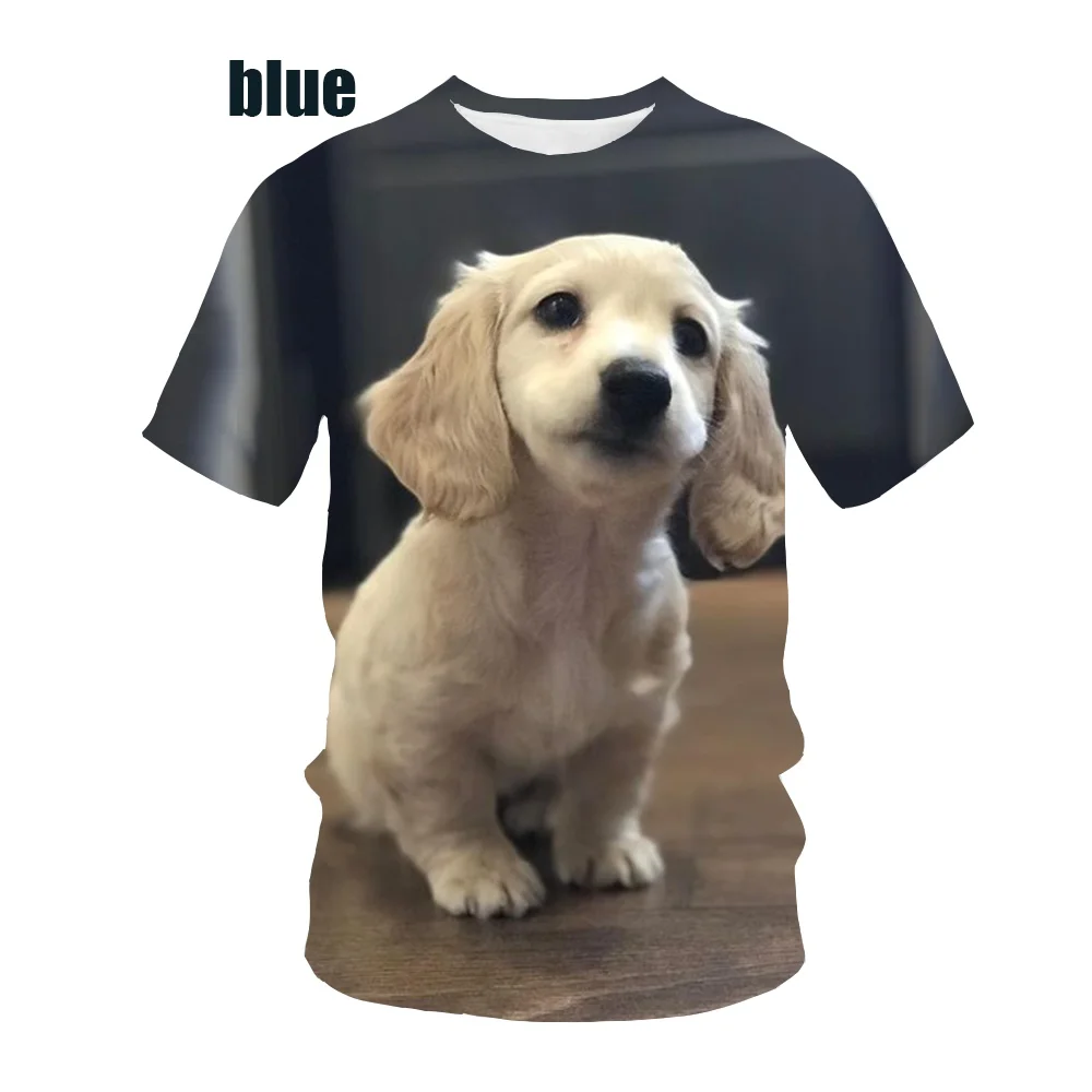 Summer New Fashion Men and Women Tshirt 3d Print Dachshund Dog Print Tshirt Tops Casual Tshirt