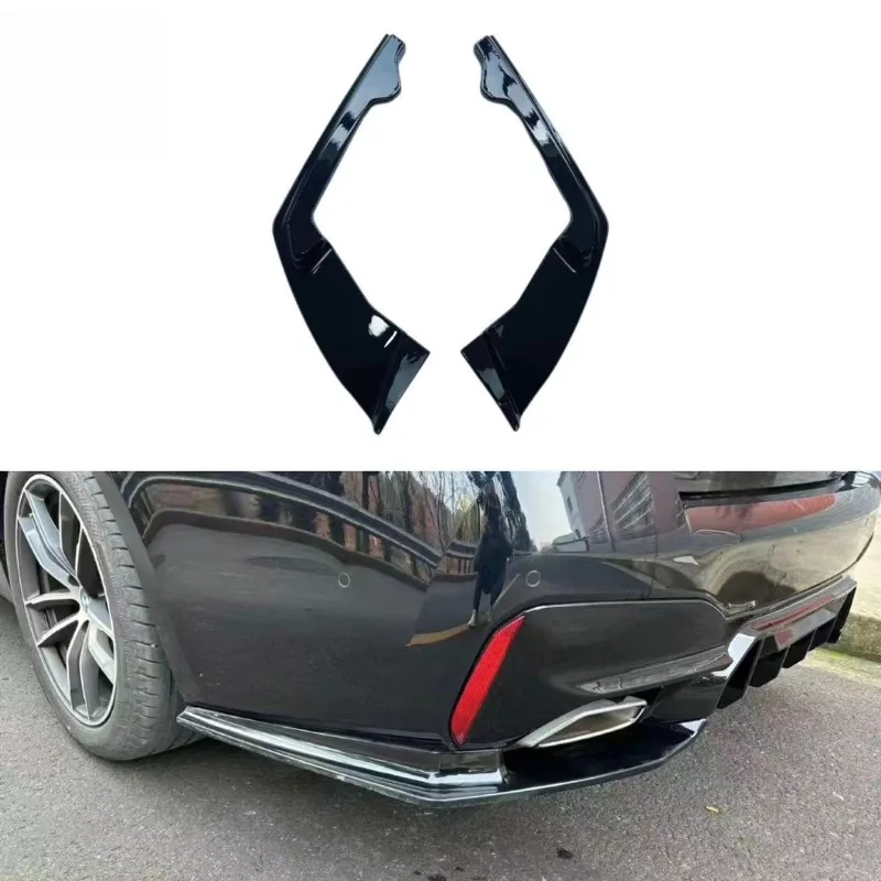 

For BMW 5 Series G30 G38 2018-2023 Rear Lip Diffuser 3D Style Bumper Canard Upgrade Gloss Black Body Kit Exterior Accessories