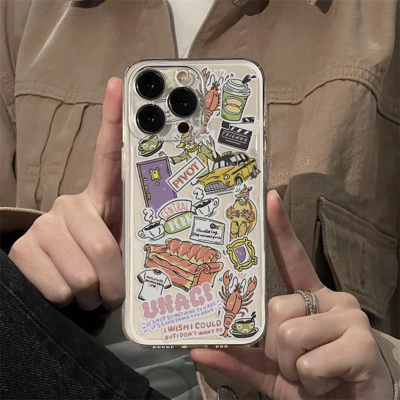 Friends Hot TV Show Phone Case For Xiaomi Redmi Note 13 12 12C 11 10 10C 13C 10s 9 9s 9A 9T 9C 8 Pro Max 4G 5G Transparent Cover