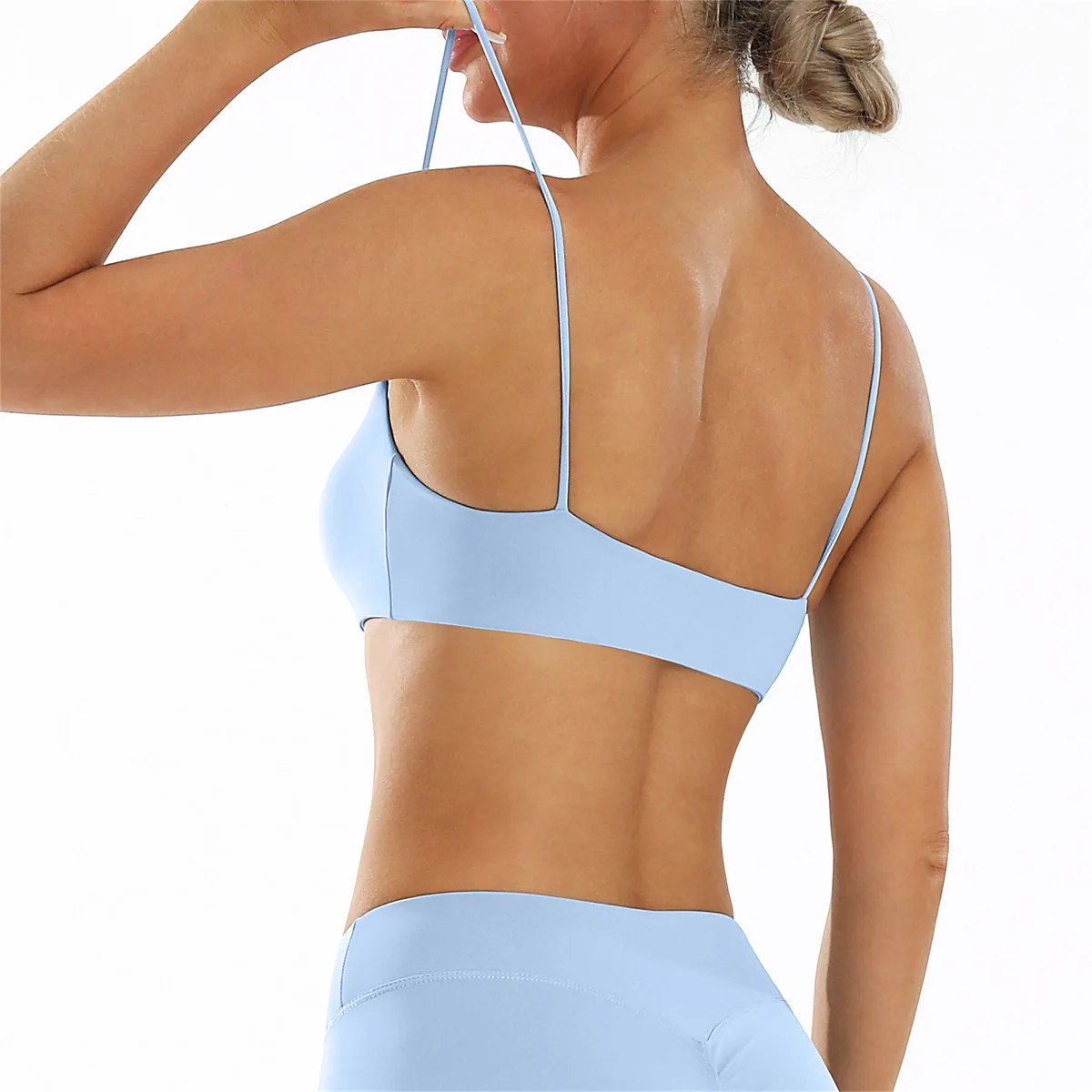 Yoga sutiã esportivo apertado roupas de fitn qui seco interior wear verão topo u-naine a linha cinta estreita colete cleanfit sle