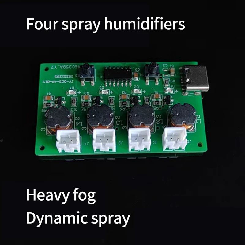 Four-Spray Humidifier Module Humidifier Control Board Atomizer Driver Board Four-Spray Humidifier Module,Set