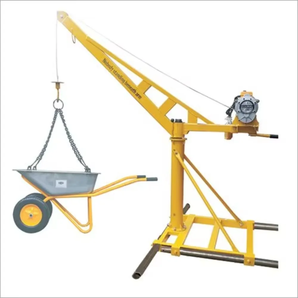 360 degree rotation 500kg 1000kg Small outdoor use Mini engine crane Electric crane
