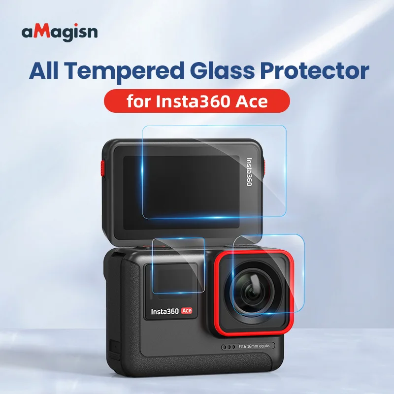 Tempered Glass Screen Protector Film HD Full Coverage Sports Camera Accessories for Insta360 Ace