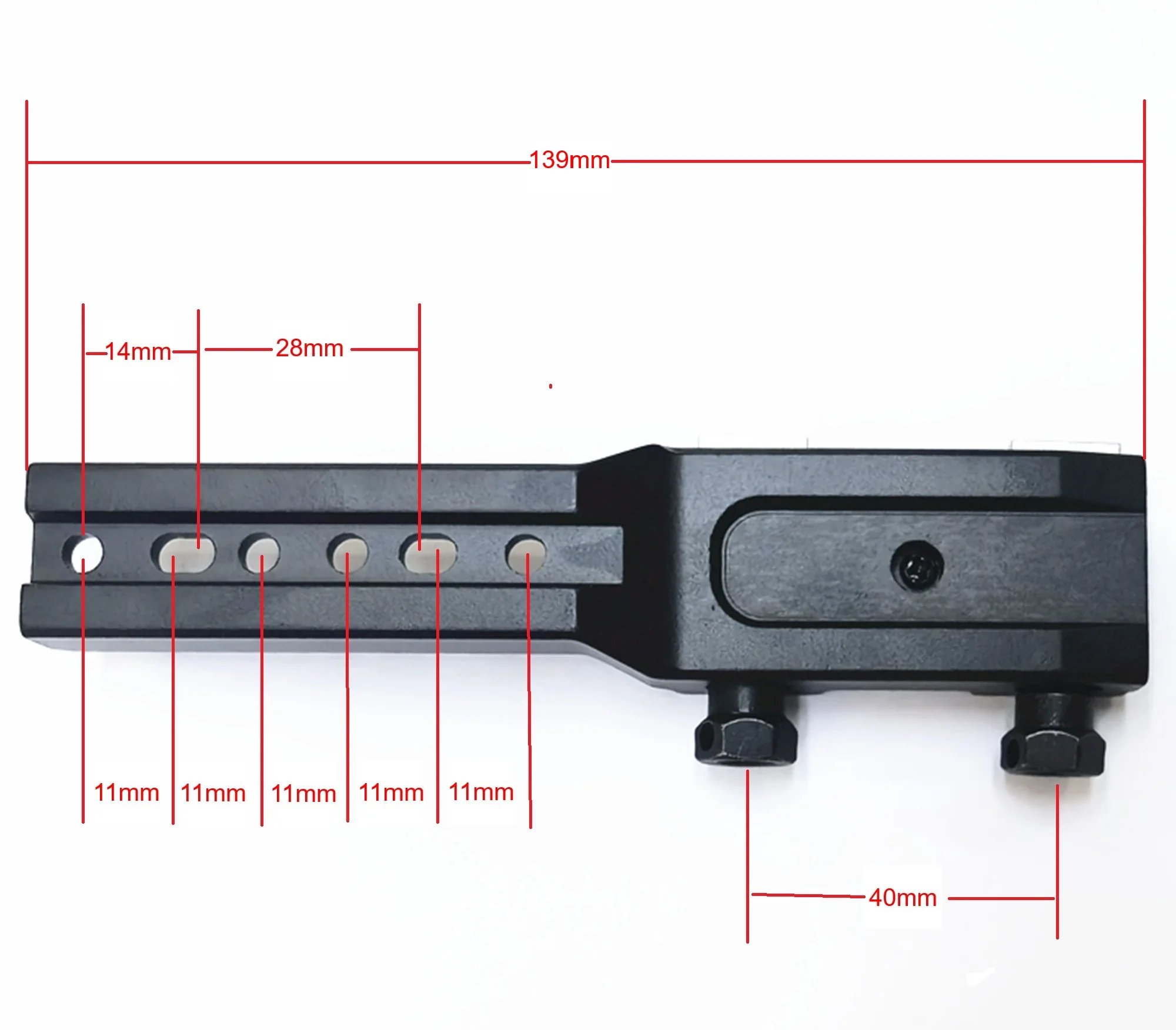 Montagem em trilho de 11 mm e 20 mm para HAP HAWK SCOPE PARD ZULUS NVH base adaptadora de escopo de visão noturna