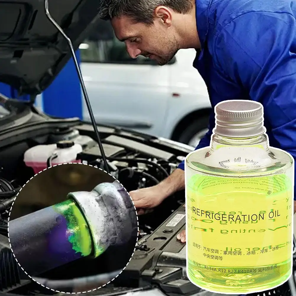 Car Air Conditioning Fluorescent Leak Detection Oil Refrigeration System Leak Detector For Auto AC Refrigerant Pipeline LeakTest