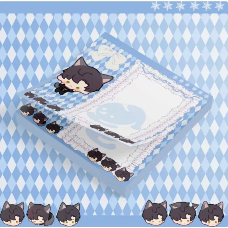 

50Pcs/Book Anime Love and Deepspace Sylus Rafayel Zayne Xavier Cute Game Memo Pad Sticky Note Stationery School Office Supplies