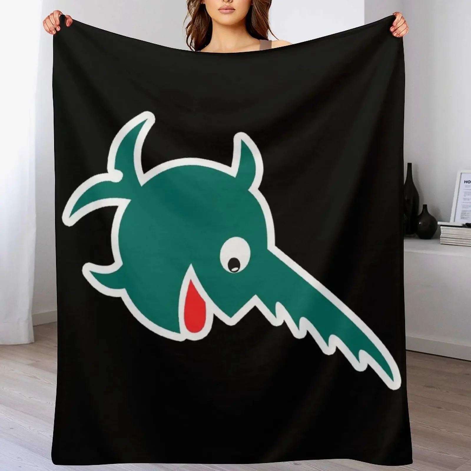 Kriegsmarine U-boat 9th Flotilla - Laughing Sawfish - REVERSE - Clean Style Throw Blanket warm for winter Hair Soft Blankets