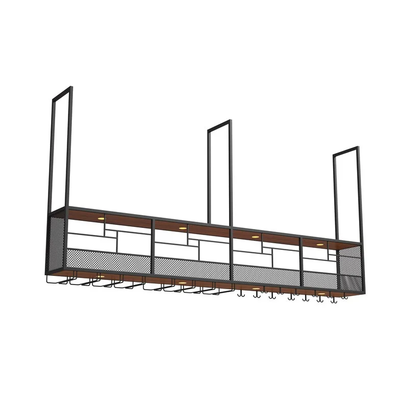 Bar Hanger Wine Rack Wine Display Rack Hanging Wine Cabinet Restaurant Hotel Hanging Cabinet Bar Shelf