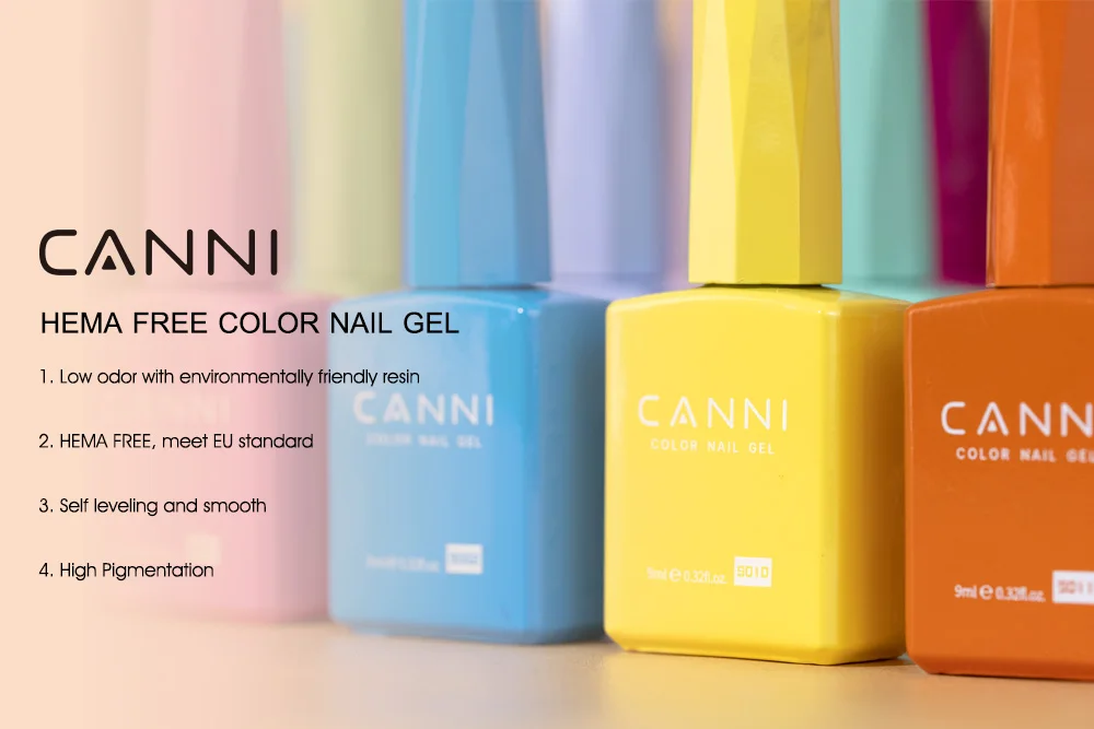 CANNI 9ml Nagel-Gel-Lack HEMA-frei TPO-frei Burgunder-Kirschrot-Kollektion UV-LED Abziehbarer UV-LED Langanhaltender Gel-Lack – Detail 9