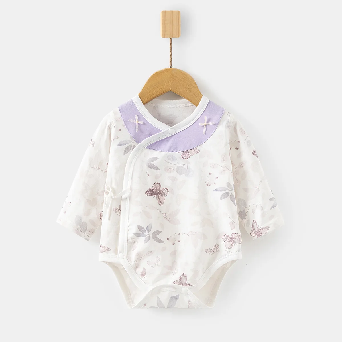 Neugeborenen-Strampler aus Eis-Sauerstoff-Baumwolle für Jungen und Mädchen, Dünner Sommer-Dreiecks-Strampler, Baby-Einteiler