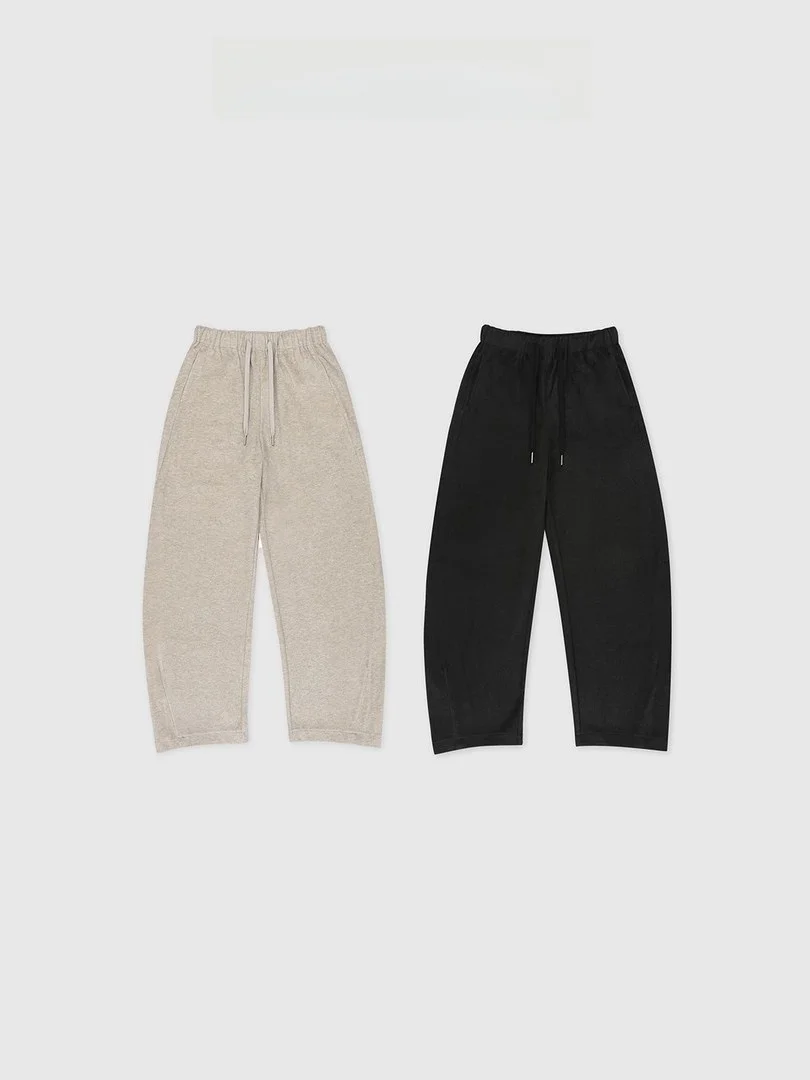 

Baatone Casual Pants Women's Knitted Banana ape Leisure Trousers Thiened Camere Straight Leg l Waist Spring Season