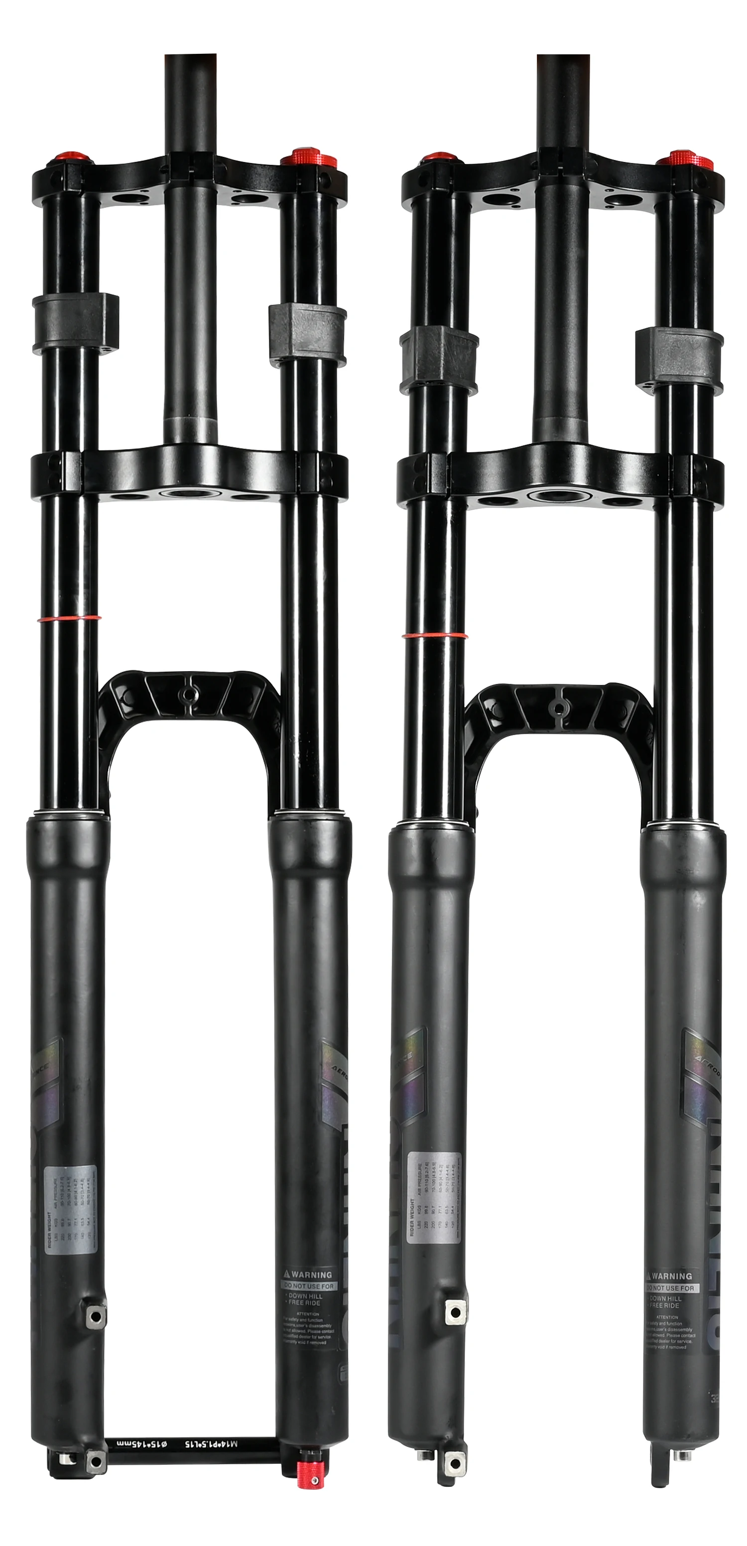 NanLio Doppelschulter-Schnee-Vorderradgabel 27,5 Zoll / 29 * 2,5 Zoll MTB-Gabel 150 mm Reise-Luftversorgungs-Fahrradgabel E-Bike-Gabel 15/9 mm – Detail 29