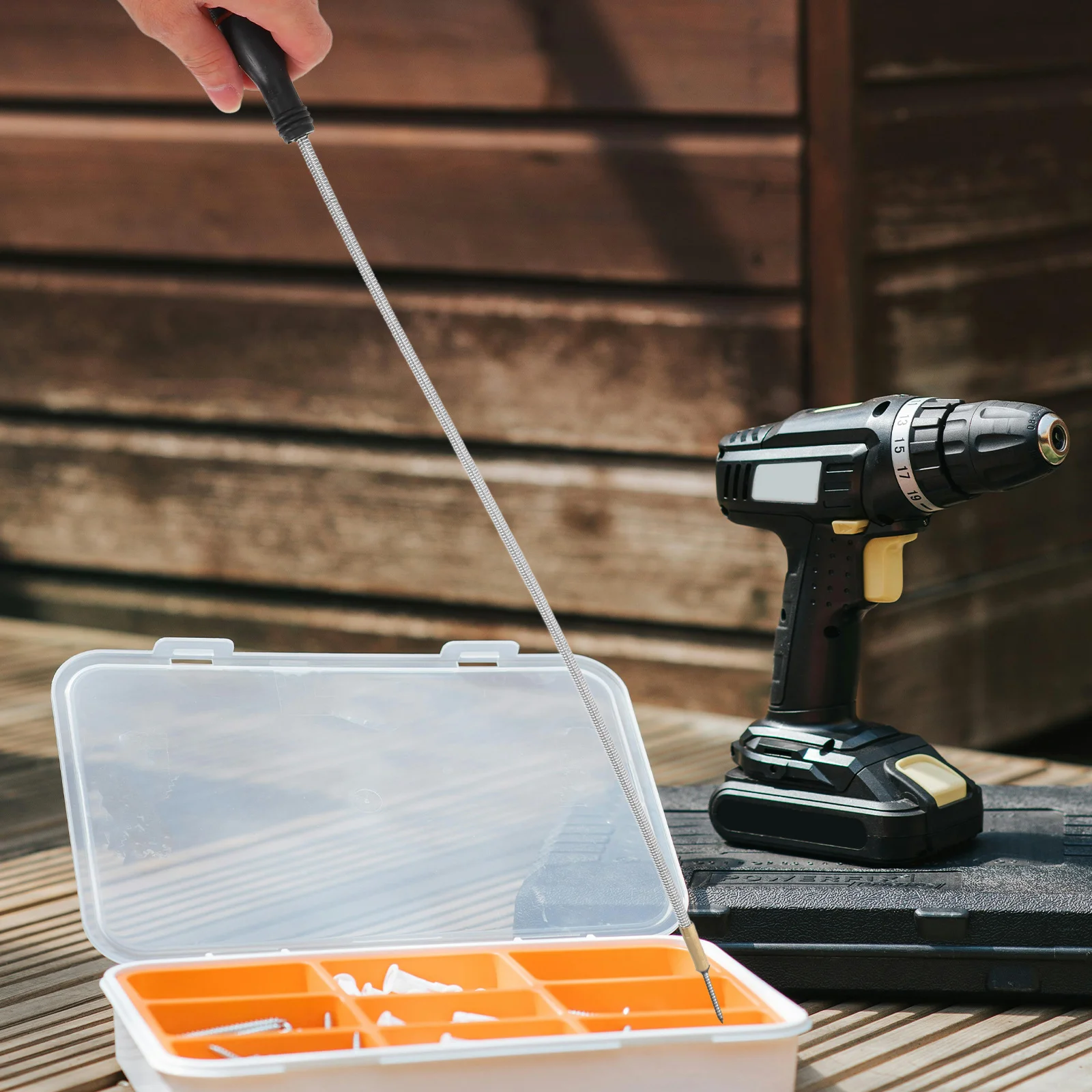 

Magnetic Pickup Tool Flexible Bendable Metal Grabber for Nails Screws Telescoping Extendable Double Tools Led Frog Stick