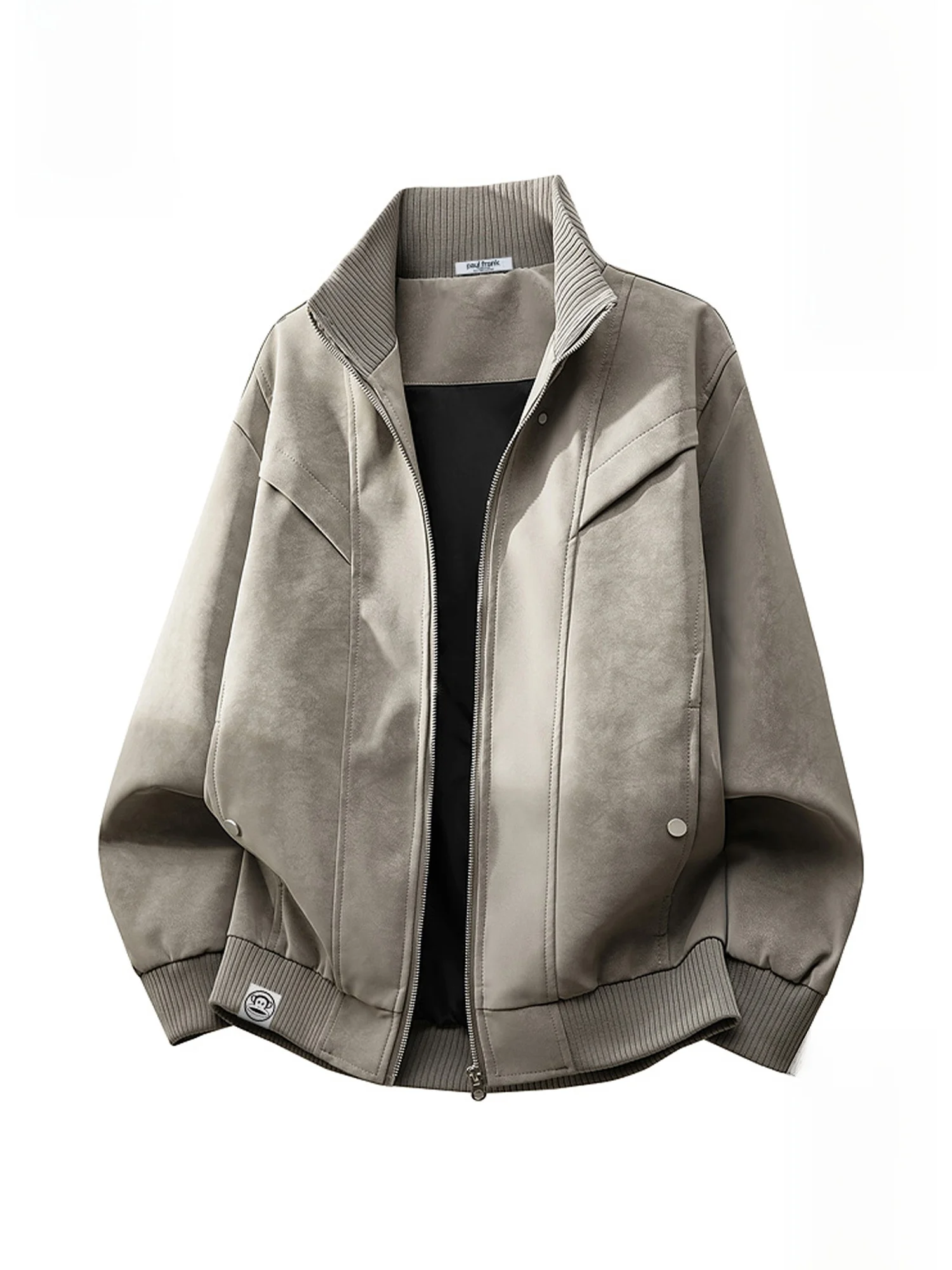 

PaulFrank Retro Fce Lined Flight Jaet Men's Winter New Loose Thiened Stand Collar Coat Youth Casual Sle Windproof