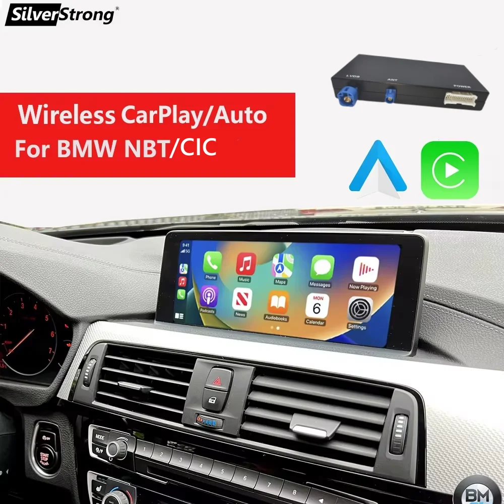 Wireless NBT CarPlay Bluetooth for BMW Android Auto F20/F21/F22/F30/F31/F32/F33/F34/F36/F15/F16/F25/F26 1/2/3/4 Series GPS NAVI