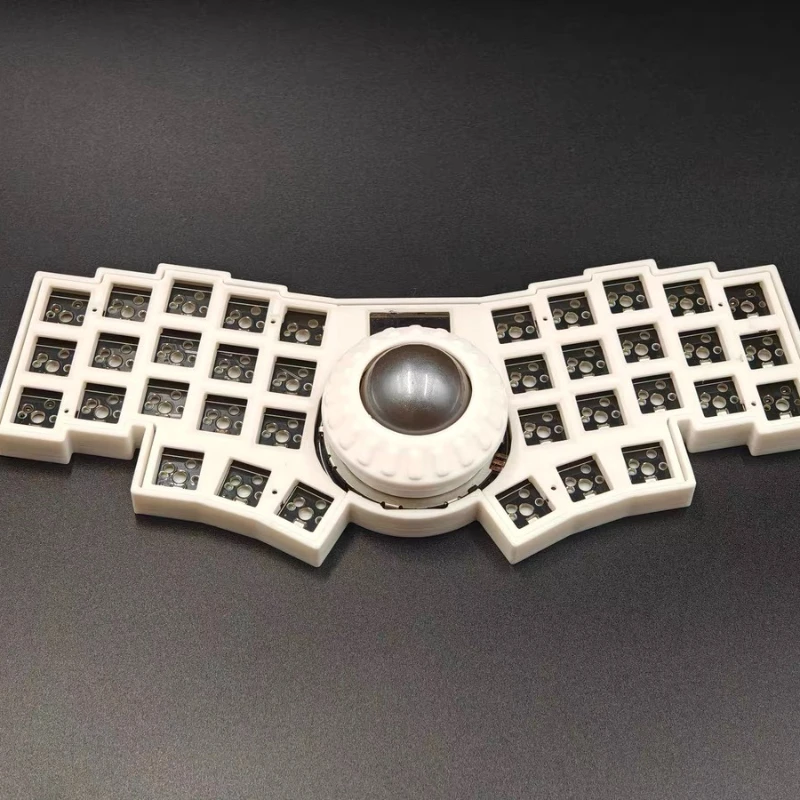 مجموعة لوحة المفاتيح السلكية C35 Ball Trackball مخصصة قابلة للتبديل السريع RGB VIAL لوحة المفاتيح الميكانيكية المريحة ملحقات المكتب هدية