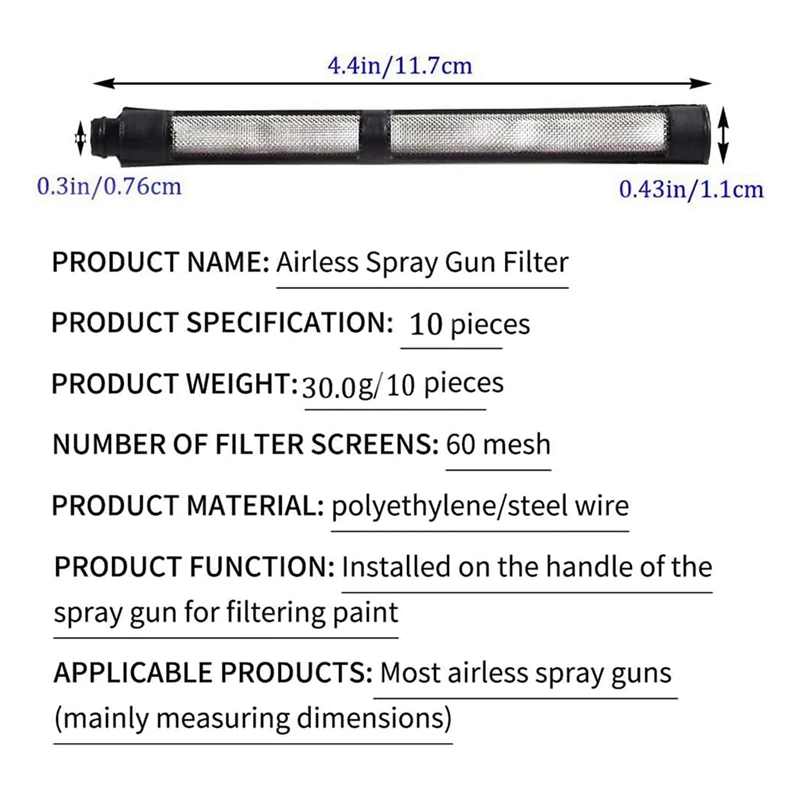 3X 246385 246384 287032 Airless Spray Filter Screen Set For Graco 390 395 490 495 595 3400 Sprayers