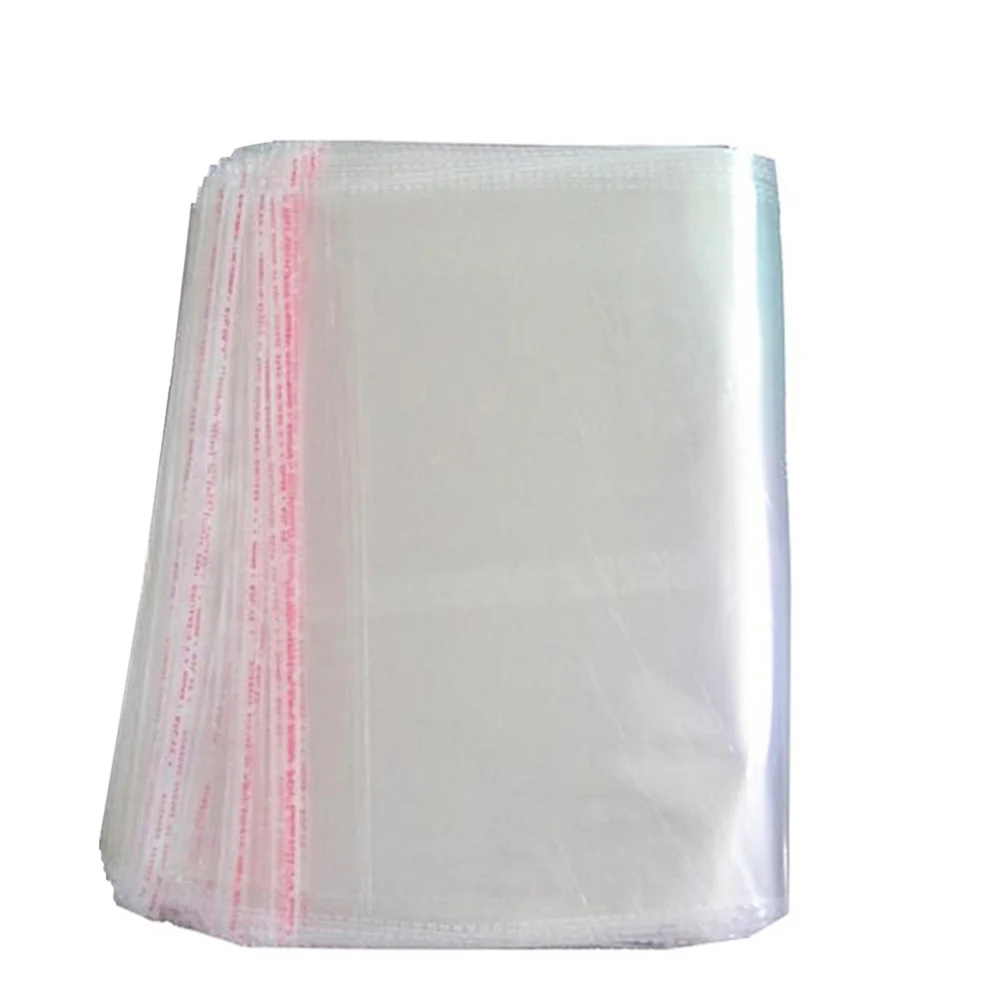 100pcs 32 * 45cm Clear Plastic Cello Bags Grip Peel & Seal Strong Packing Self Adhesive Cellophane Bag