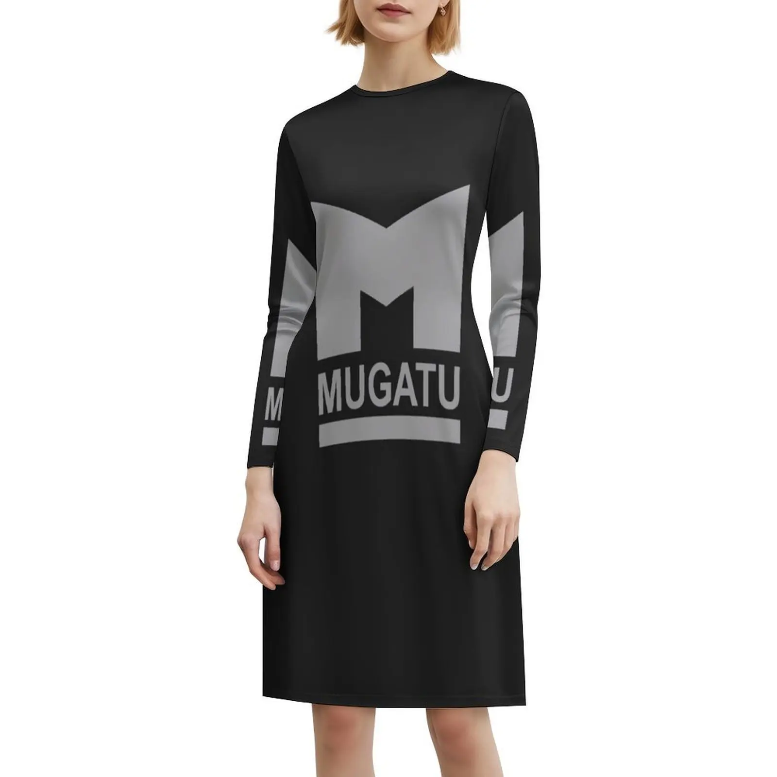 تي شيرت Mugatu Essential تي شيرت كوري فستان كاجوال للنساء فساتين مكتب يومية بسيطة للسيدات فستان Mugatu أساسي للفتيات