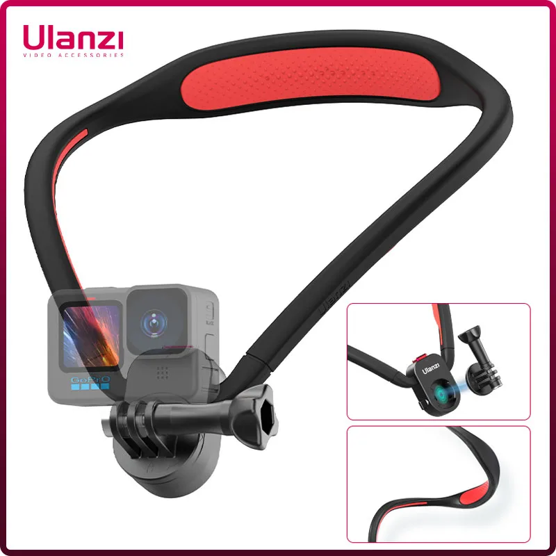 

Ulanzi Go-Quick II Magnetic Silicone Neck Holder Mount For GoPro Hero 12 11 10 9 8 7 Insta360 DJI Osmo Action Camera Accessorie