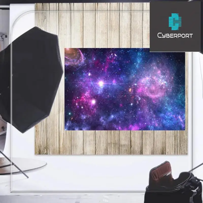 210Cmx150cm Cosmic Planet Starry Night Photography Background Cloth Children's Photo Portrait Birthday Party Decor,D Easy To Use