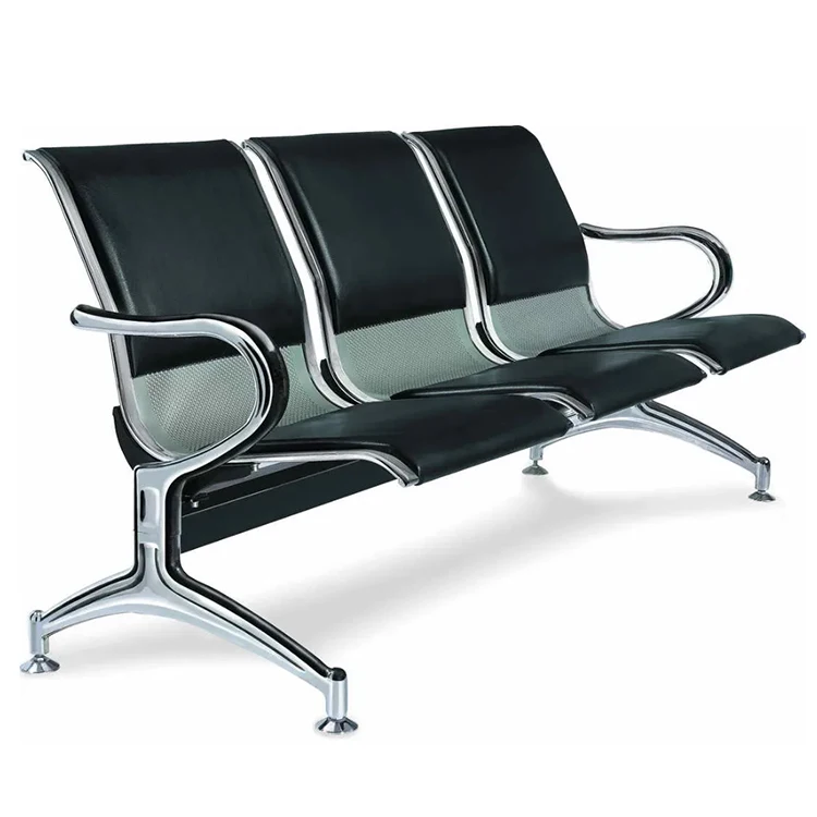

Three Seats Polyurethane Airport Waiting Chairs Medical Waiting Chairs Furniture