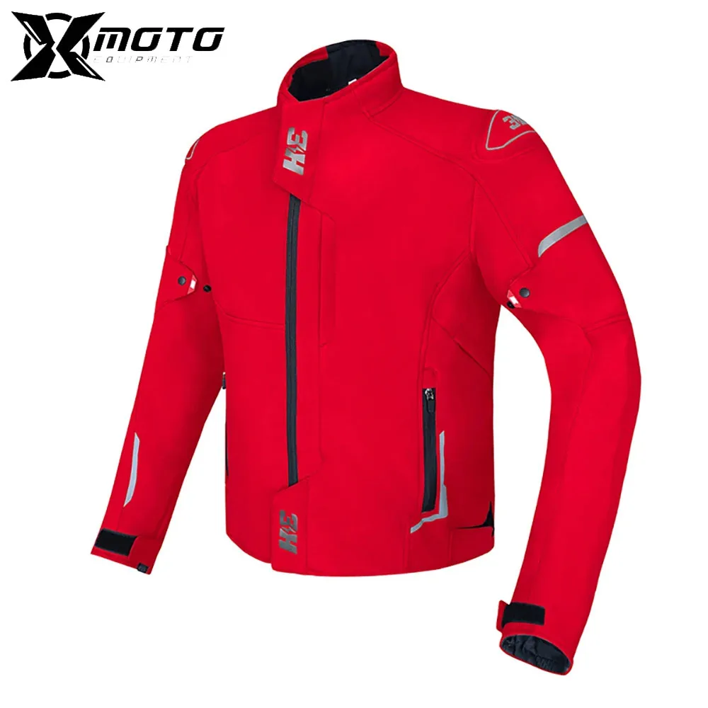 

Reflective Windproof Motorcycle Riding Jacket Men Biker Jacket Motorcycle Jacket Wear-resistant Anti-fall Motocross Equipment