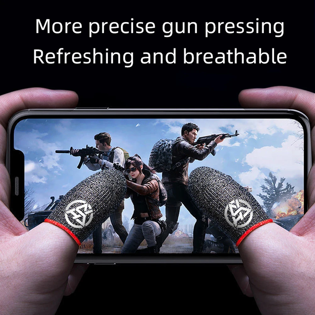 

20 Pcs Touch Screen Finger Sleeve Sweatproof for PUBG Gamer Fingertips Cover Breathable Finger Cots Cover Gamer Thumb Protector