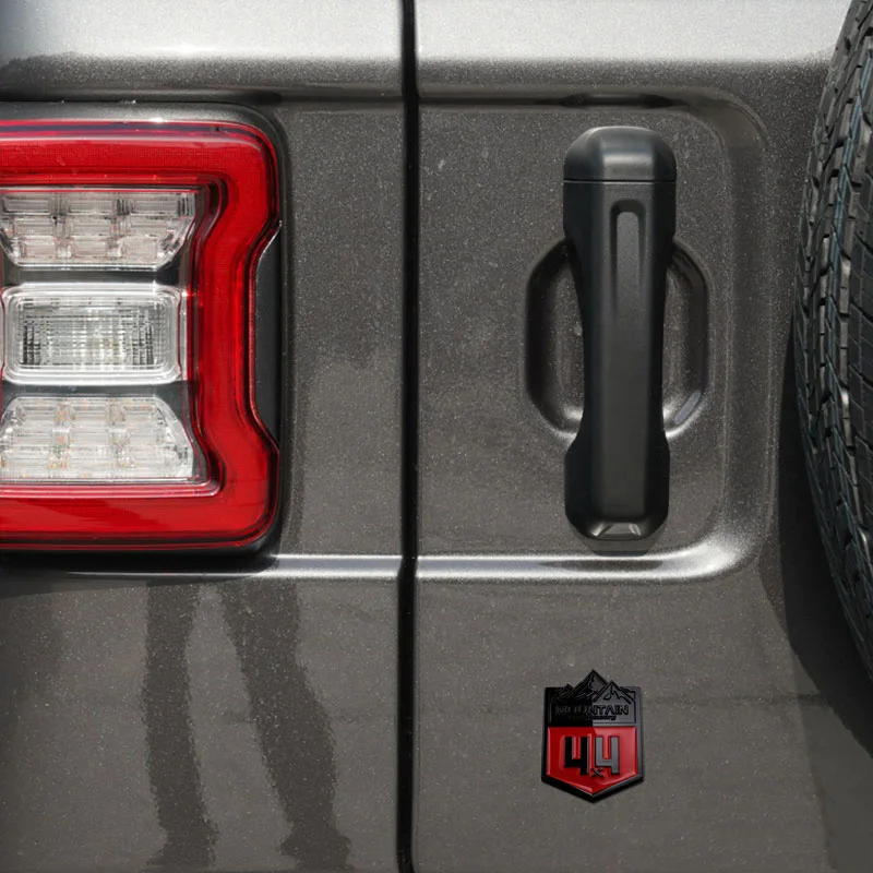 3D Metal 4x4 Mountain Emblem Badge - Off-Road Truck & SUV Decoration for Jeep Wrangler, Toyota Tacoma, Ford F-150