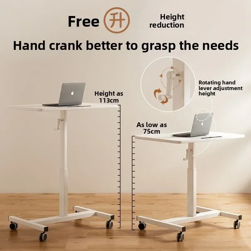 Multi-functional Mobile desk Simple office Mobile podium Lifting laptop desk Stand with wheels Durable