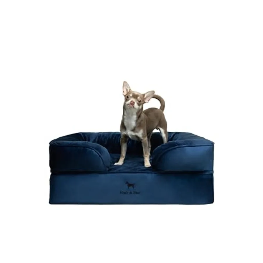 

Ортопедическая лежанка для собак 28x23x11 дюймов для крупных питомцев, с пеной с эффектом памяти Eggshell и охлаждающим гелем, водонепроницаемый внутренний чехол