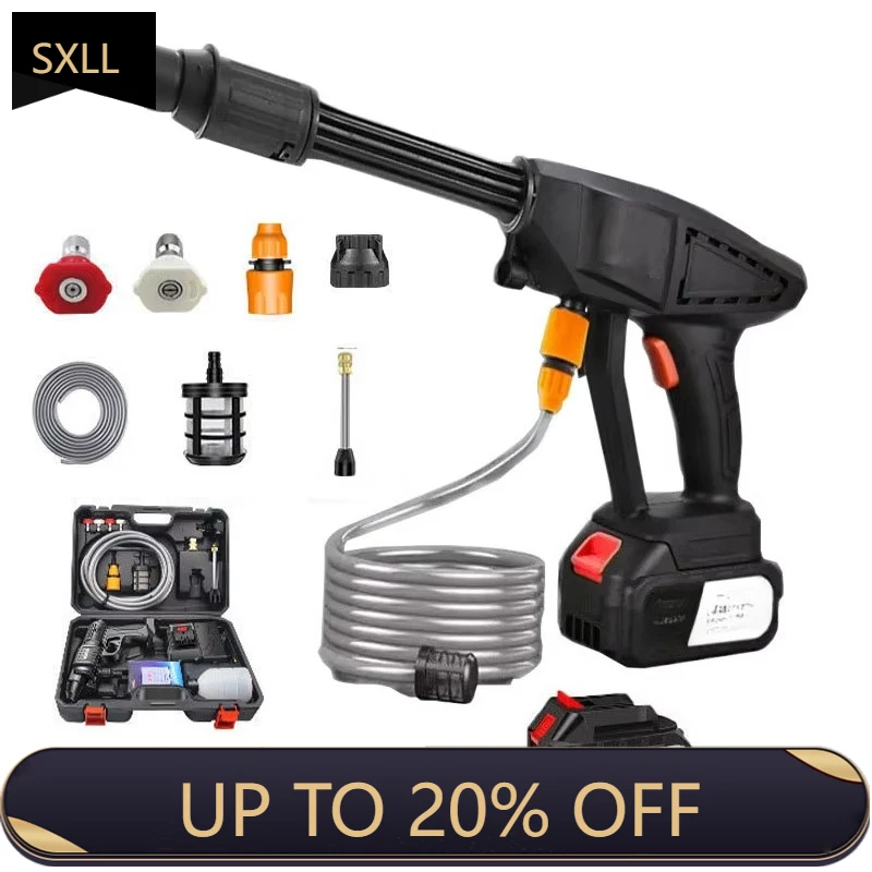 

SXLL 2023 new wireless car washing machine portable electric high pressure water gun car washing machine