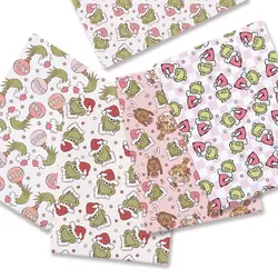 Christmas fabric 140x50CM Cartoon cotton fabric Patchwork Tissue Kid Home Textile Sewing Doll Dress Curtain Polyester