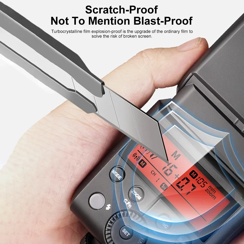 Godox الزجاج المقسى ل Godox X3 Xpro الزناد V1 V850III V860III TT685II V860II V850II TT600 V350 TT350 كاميرا ضوء فلاش