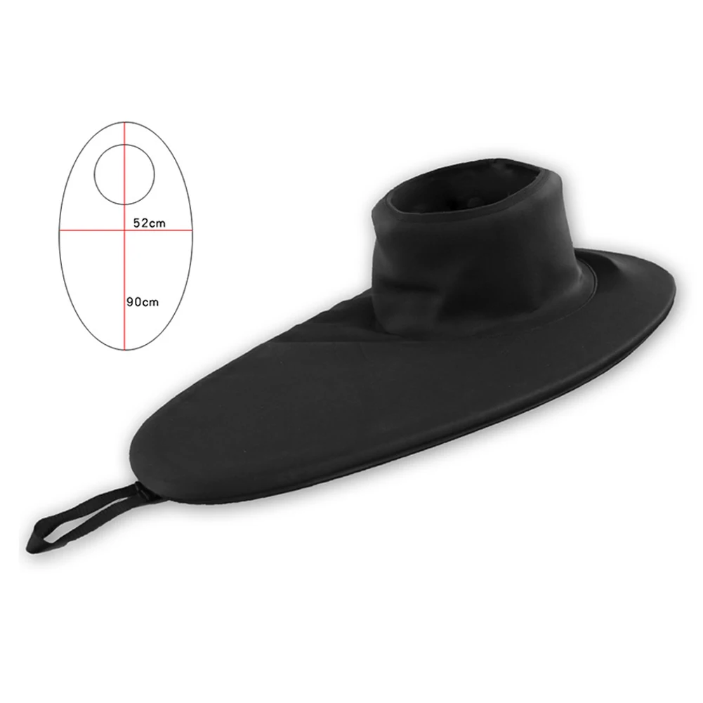 Quality Practical Kayak Spray Skirt Deck SBR Neoprene Splash Black Cockpit Cover Convenient Elastic Fabric Waterproof