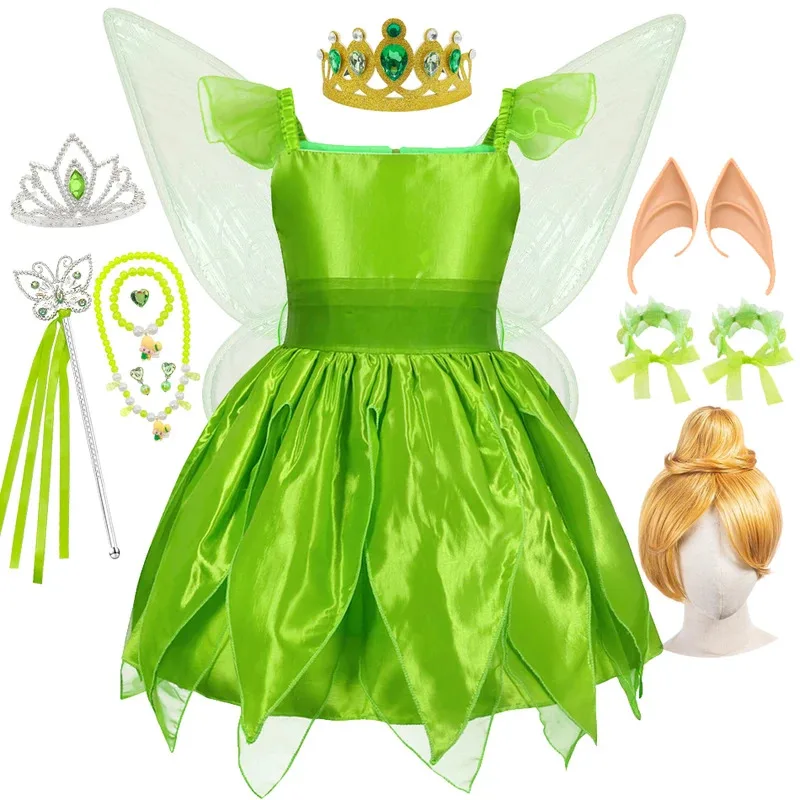 

Princess TinkerBelll Cosplay Dress Halloween Fairy Costume Baby Boy Stage Performance Set Fashion Carnival Kid Girl 1-10Y