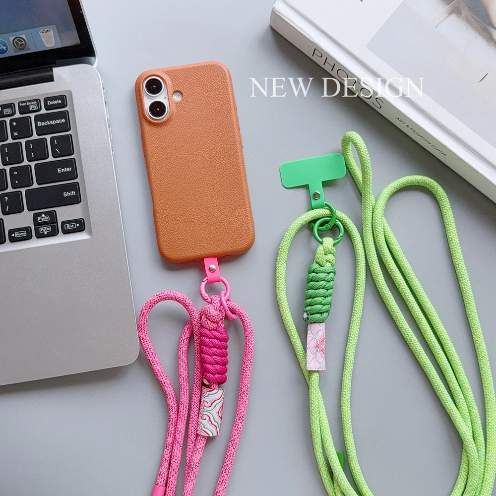 เกาหลี Universal ปรับสายคล้องโทรศัพท์โทรศัพท์มือถือแขวนเชือกสายรัดคอ Anti-Lost Lanyard อุปกรณ์เสริมโทรศัพท์มือถือ