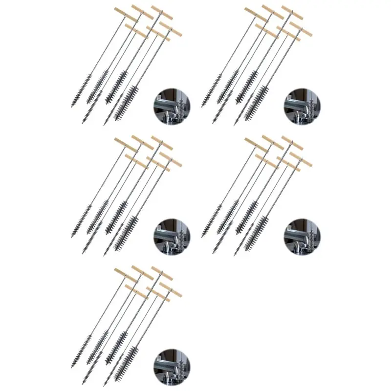 B97A-30 Piece Drill Hole Brush Set Hole Brush Cleaning Brush Pipe Cleaner Brush Stainless Steel…