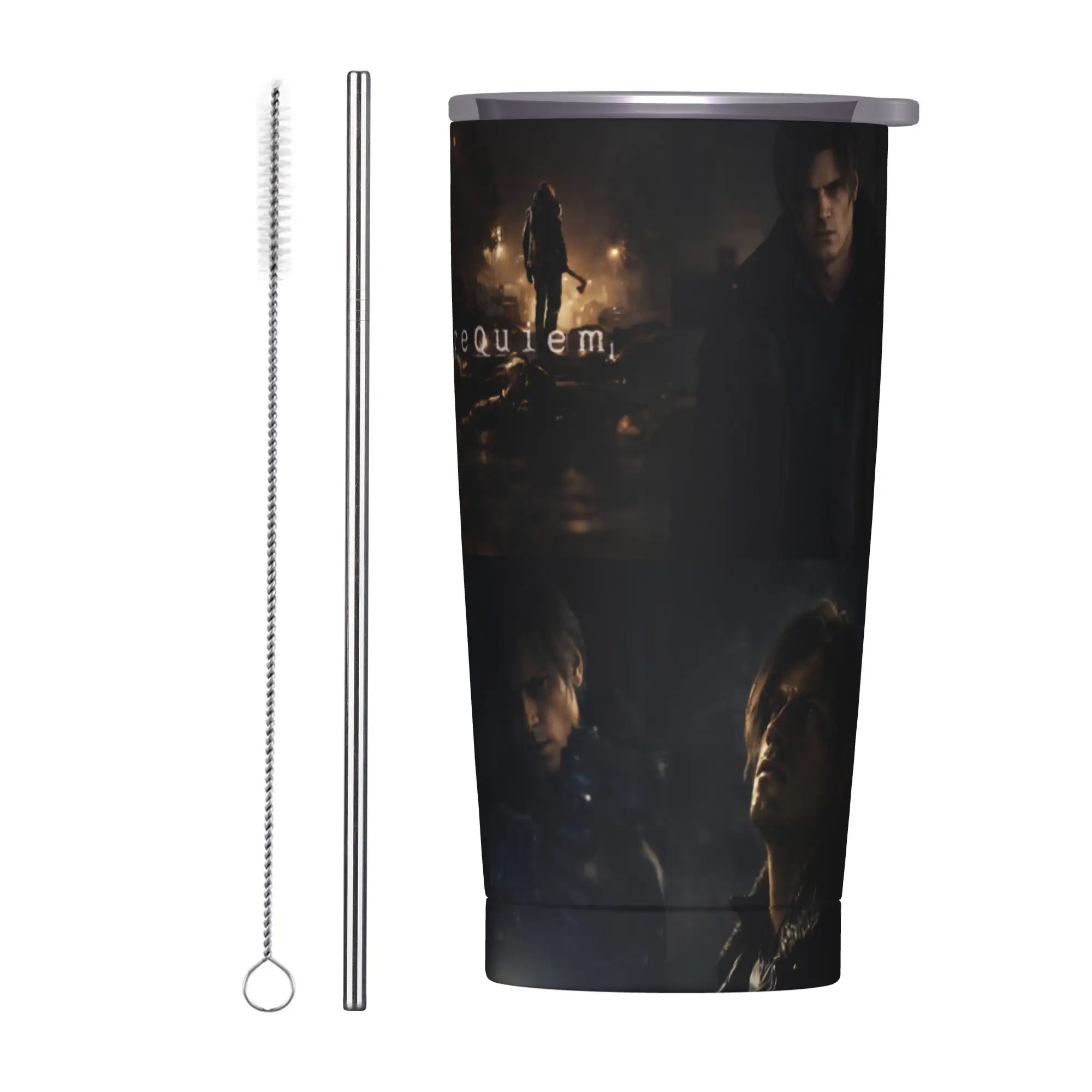 Residents Evils 9  Tumbler Vacuum Insulated Games Coffee Cups Vacuum Flask Office Home Mugs Hot Cold Drink 20oz