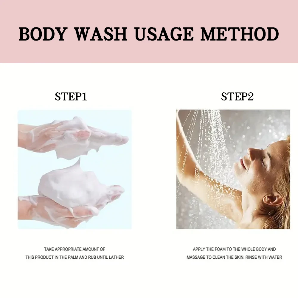 جل الاستحمام الوردي، مرطب وناعم وتبييض الجسم، العناية بالجسم، التحكم في الزيوت، العناية بالبشرة المنعشة