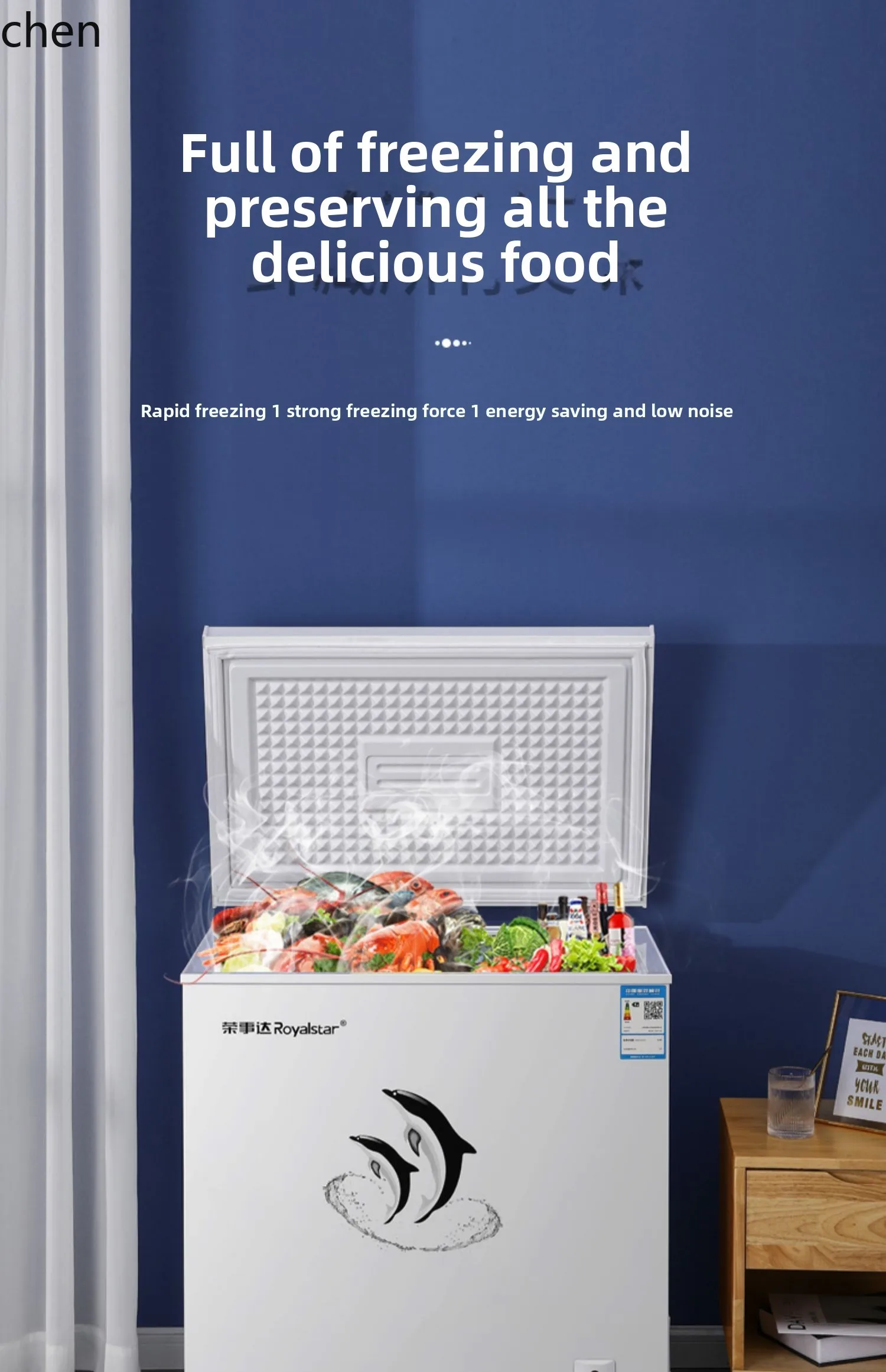 LXC mini pequeno de grande capacidade totalmente congelado, refrigerado e fresco, dupla finalidade, única temperatura, congelamento rápido