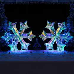 LED Hangable Snowflake Lights Light Christmas Decorative Light Living Room Party Wedding New Year Eve Decor