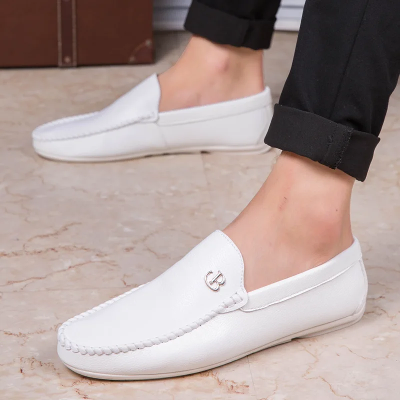 Leather Men Shoes Luxury Designer Casual Mens Loafers Man Moccasins Breathable Slip On Flats Driving Shoes Zapatillas Hombre