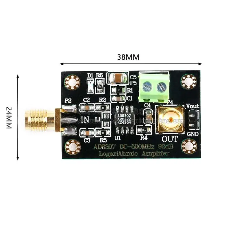 

AD8307 RF бревен детектор модуль детектор мощности/бревен усилитель DC-500MHz передатчик